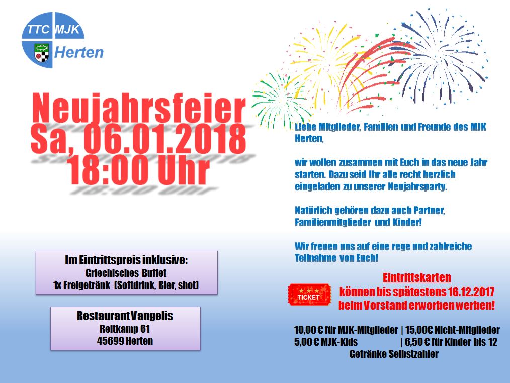 Neujahrsfeier 2018